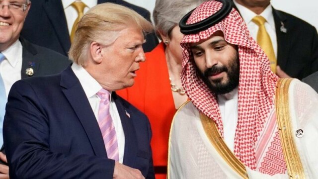 USA President Donald Trump og kronprins Mohammed bin Salman.