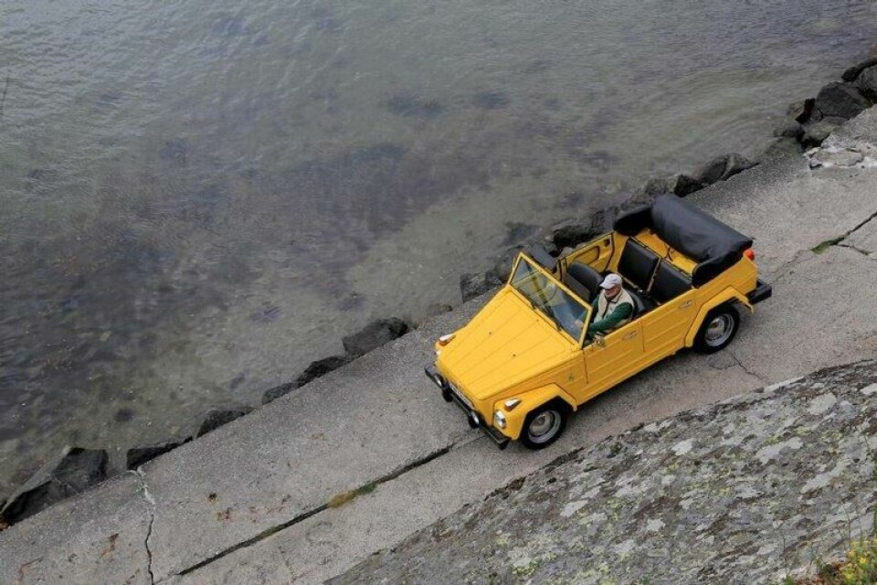 Alt ved Volkswagen Thing er minimalistisk og spartansk, men veldig gøy. Alt ved Volkswagen Thing er minimalistisk og spartansk, men veldig gøy. Foto: Ivar Engerud / Finansavisen
