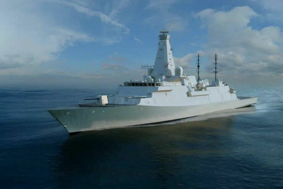 Det britiske selskapet BAE Systems produserer Type 26-fregatten. Illustrasjon: BAE Systems Det britiske selskapet BAE Systems produserer Type 26-fregatten. Illustrasjon: BAE Systems