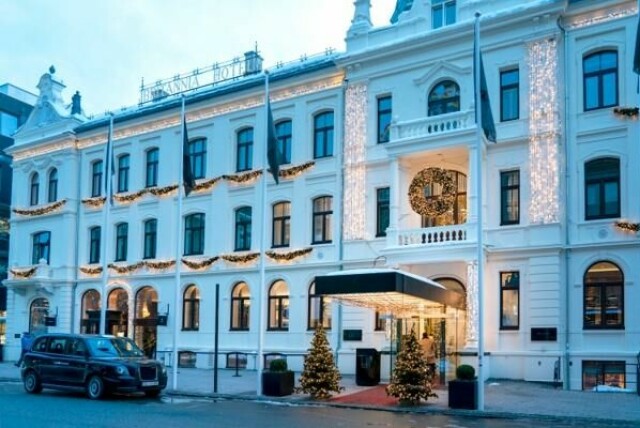 Inngangspartiet til Britannia Hotell i Trondheim.
