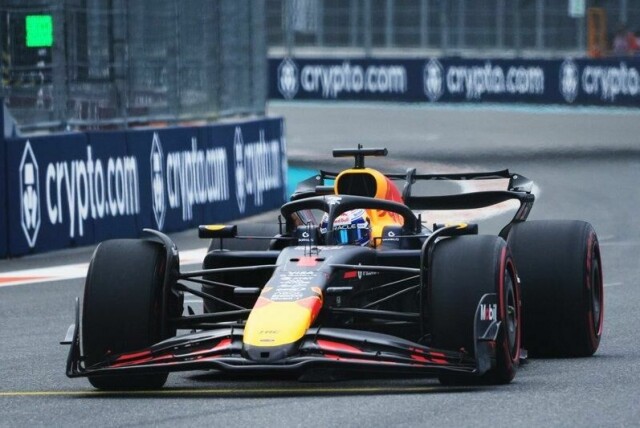 Max Verstappen vant kvalifiseringen til hovedløpet i Miamis Grand Prix.