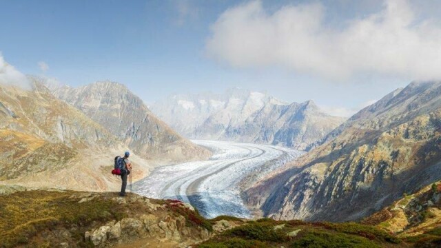 Sveits’ breer smelter raskt. Vandreturer til den truede Aletschbreen, nær Brig, er populære «før det er for sent»-utflukter.