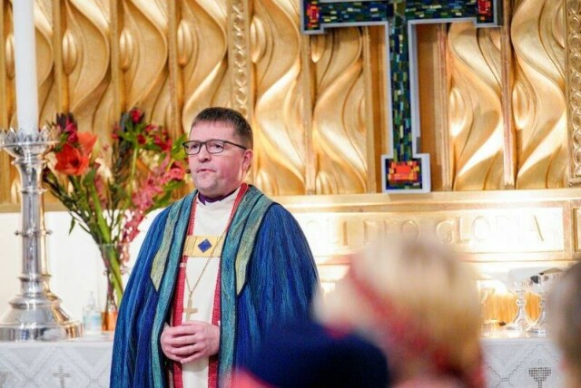 Svein Valle ble vigslet til biskop i Sør-Hålogaland bispedømme i 2023 på en gudstjeneste i Bodø domkirke.