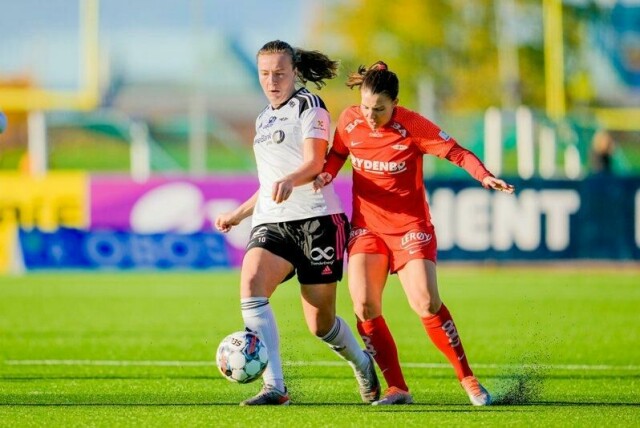 Sara Kanutte Fornes som Rosenborg-spiller i 2022.