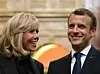 Frankrikes president Emmanuel Macronog kona Brigitte Macron under besøket i Washington. Foto: Ludovic Marin / AFP