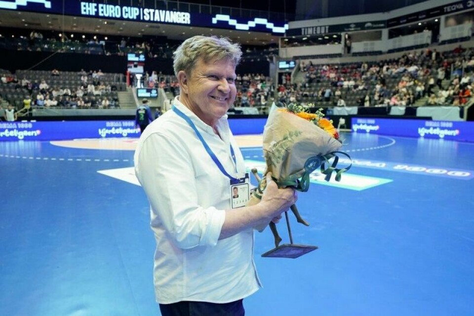Kåre Geir Lio under håndballkampen i EHF EURO Cup mellom Norge og Danmark i DNB Arena. Bilde er tatt på oppdrag for Norges Håndballforbund Kåre Geir Lio under håndballkampen i EHF EURO Cup mellom Norge og Danmark i DNB Arena. Bilde er tatt på oppdrag for Norges Håndballforbund Foto: Fredrik Varfjell / NTB