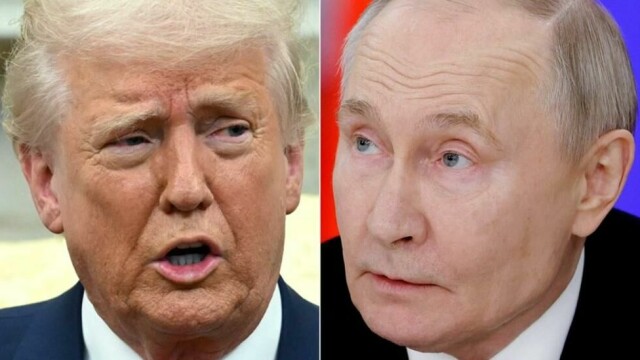 USAs president Donald Trump og Russlands president Vladimir Putin.