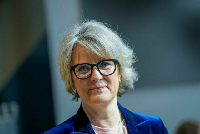 Konsernsjef Benedicte Schilbred Fasmer i Telenor. Før skatt tjente selskapet 3,8 milliarder kroner i første kvartal i år.