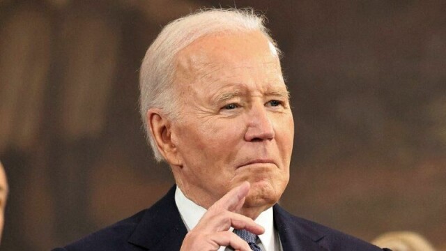 USAs tidligere president Joe Biden under Donald Trumps innsettelsesseremoni i januar.