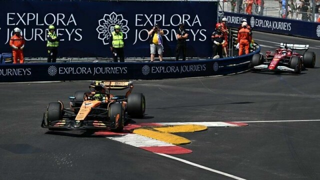 Lando Norris vant i Monaco.