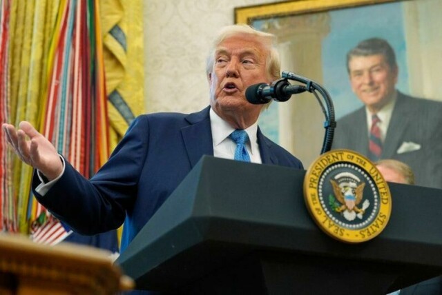 President Donald Trump i Det hvite hus tirsdag.