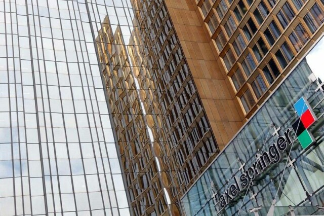 Hovedkvarteret til Axel Springer AG, utgiveren av Tysklands største avis BILD, i Berlin.