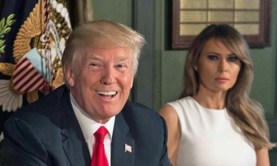 USAs president Donald Trump og hans kone, USAs førstedame Melania Trump. USAs president Donald Trump og hans kone, USAs førstedame Melania Trump. Foto: NTB