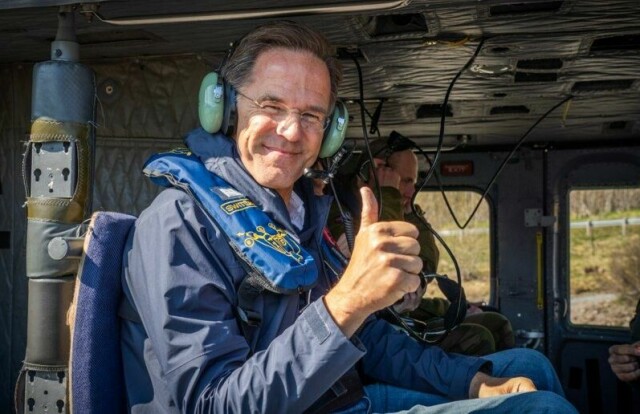 Nato-sjef Mark Rutte fotografert under sitt besøk i Norge i forrige uke.