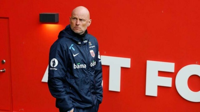 Ståle Solbakken under søndagens trening.