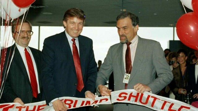 Donald Trump lanserte i 1989 sitt eget flyselskap, men det gikk konkurs etter tre år.