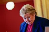 – Renten betyr mer enn lønnsoppgjørene for veldig mange unge, sier partileder i Høyre, Erna Solberg. Foto: Terje Pedersen / NTB