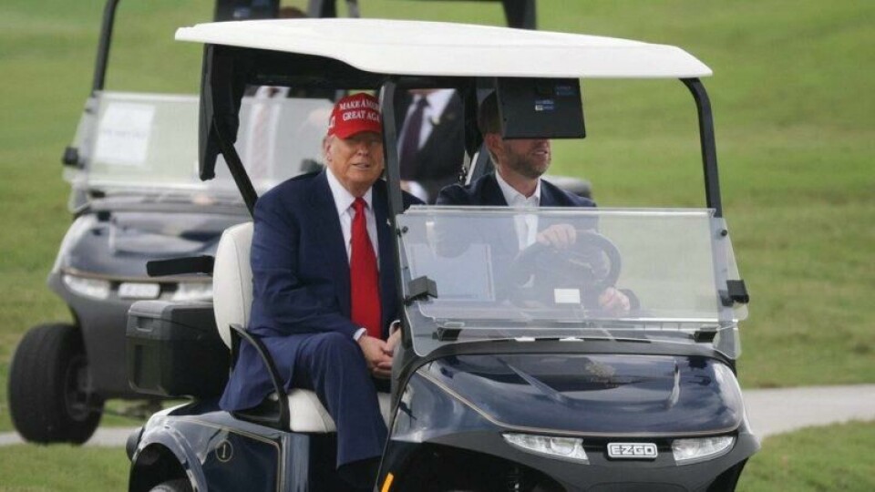 Doanld Trump er selv en ivrig golfspiller. Doanld Trump er selv en ivrig golfspiller. Foto: AFP / NTB