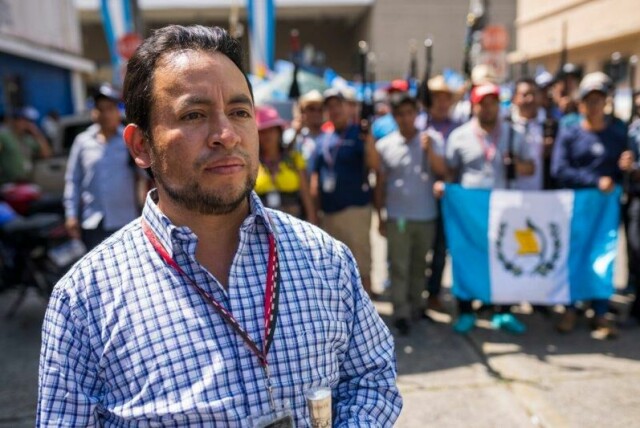 Luis Pacheco, urfolksleder og en nær alliert av Guatemalas president, ble pågrepet onsdag.