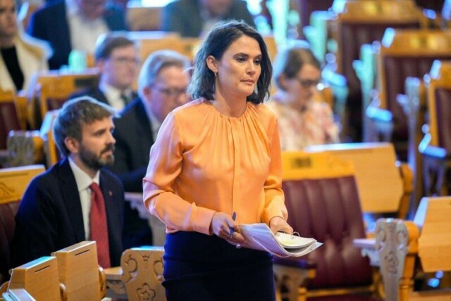 Kunnskapsminister Kari Nessa Nordtun (Ap) under den muntlige spørretimen i Stortinget onsdag.