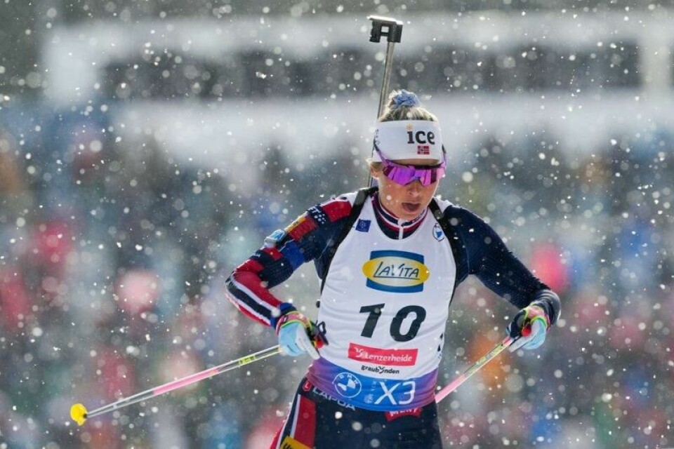 Ingrid Landmark Tandrevold og resten av det norske laget slet på standplass på sprinten.