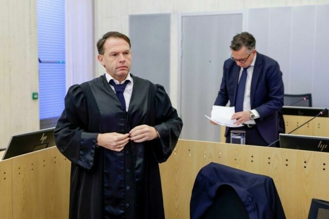 Min klient har ikke deltatt i planleggingen, og vi kjenner oss ikke igjen i straffen som er utmålt, sier advokat Kai-Inge Gavle (t.v.). Her under ankesaken i Gulating lagmannsrett i februar i år.