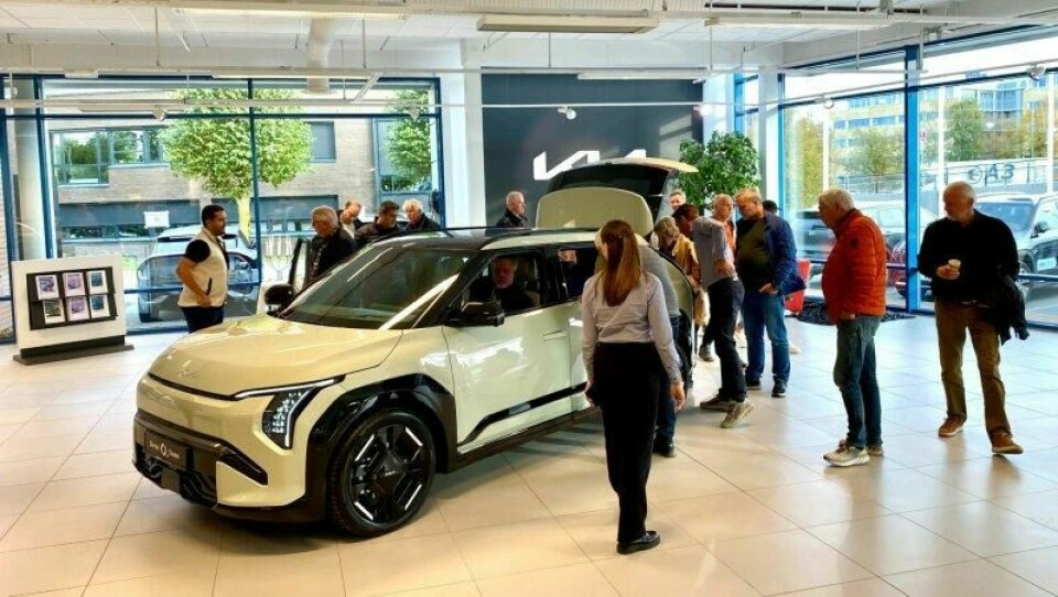 TIDLIG: Her var Kia EV3 tidlig innom Norge, dette er en viktig bil for merket her hjemme. TIDLIG: Her var Kia EV3 tidlig innom Norge, dette er en viktig bil for merket her hjemme. Foto: Broom