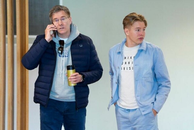 Tikjemper Markus Rooth (t.h.) og hans far Espen Rooth.