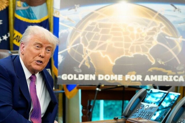 President Donald Trump presenterte tirsdag rakettskjold-planen.