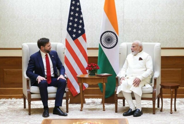 Vance møtte Indias statsminister Narendra Modi, der handel var et viktig samtaleemne.