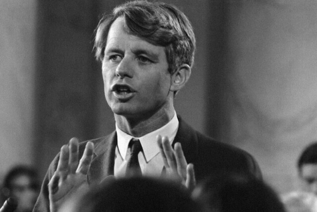 Senator Robert F. Kennedy ble drept 5. juni 1968, omtrent tre måneder etter at han sa han ville stille som presidentkandidat for Demokratene.