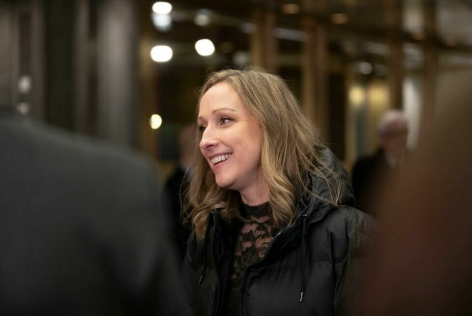 Sjeføkonom Kjersti Haugland i DNB under sentralbanksjefens årstale i fjor. Hun tror ikke budsjettforslaget vil påvirke renteplanene til Norges Bank. Foto: Hanna Johre / NTB Sjeføkonom Kjersti Haugland i DNB under sentralbanksjefens årstale i fjor. Hun tror ikke budsjettforslaget vil påvirke renteplanene til Norges Bank. Foto: Hanna Johre / NTB