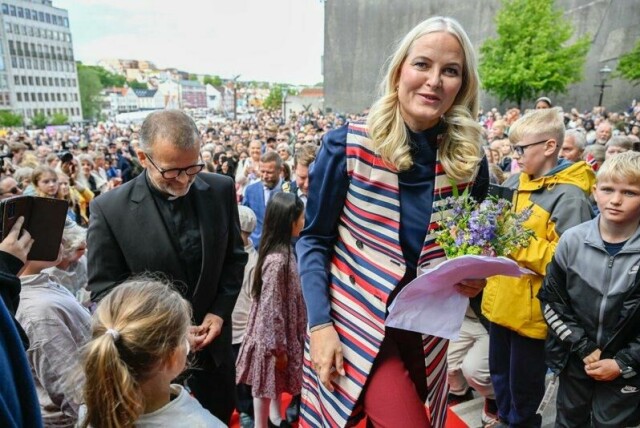 Kronprinsesse Mette-Marit besøker Stavanger i forbindelse med 900-årsjubileet.