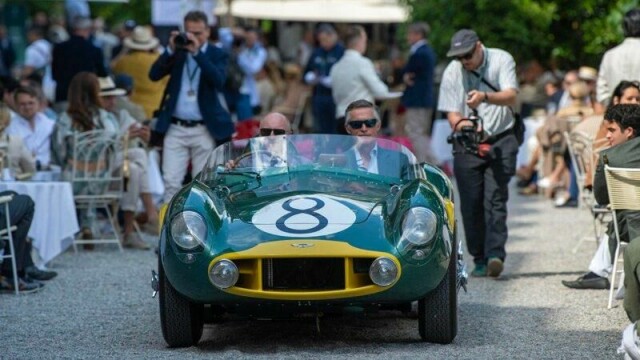 Ole Andreas Halvorsen lot RS Williams-sjef Neil Thompson ratte sin Aston Martin DB3S da den ble vist på Villa d’Este.