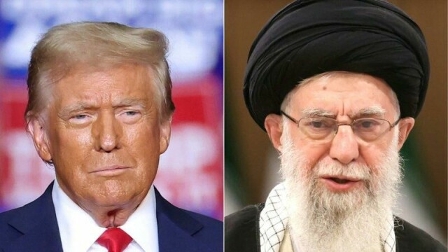 USAs president Donald Trump og Irans leder Ayatollah Ali Khamenei.