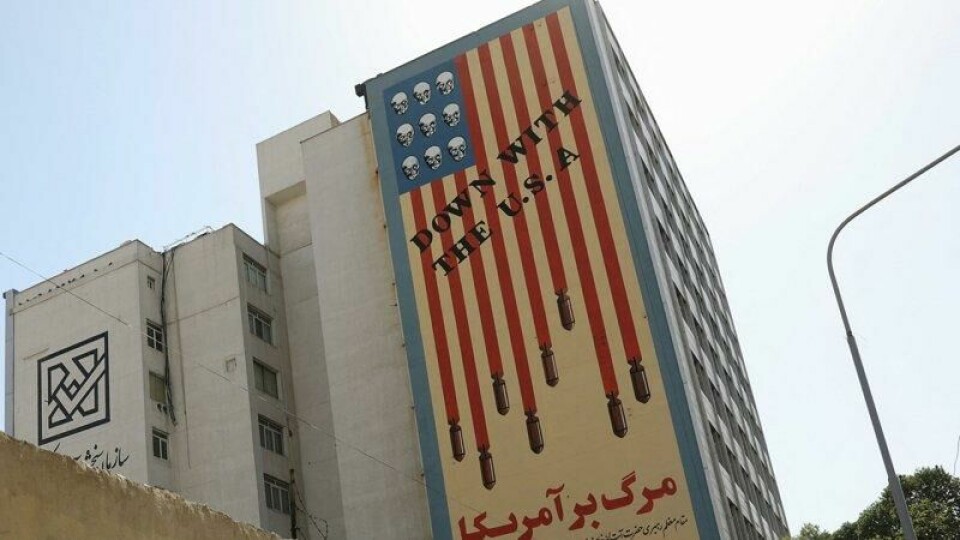 Et anti-USA veggmaleri i Tehran i Iran. Et anti-USA veggmaleri i Tehran i Iran. Foto: Majid Asgaripour / West Asia News Agency / Reuters / NTB