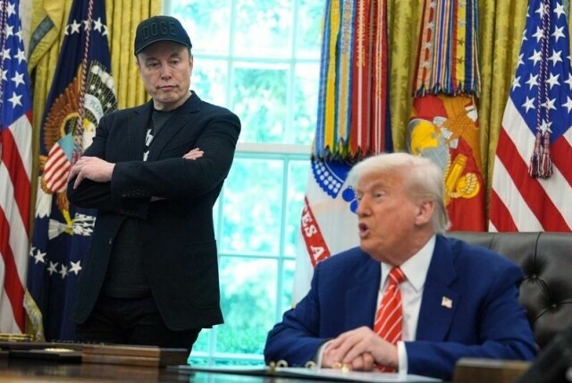 Elon Musk og Donald Trump – her i Det hvite hus 30. mai.