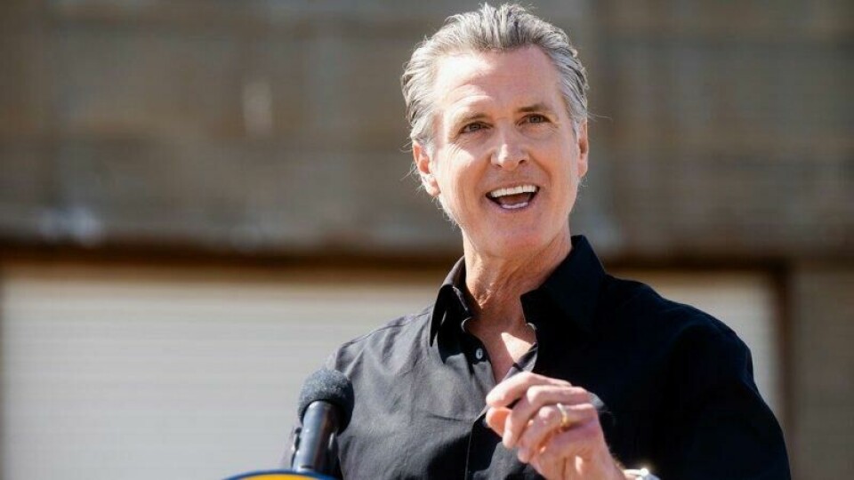 Californias guvernør Gavin Newsom. Californias guvernør Gavin Newsom. Foto: Noah Berger / AP / NTB