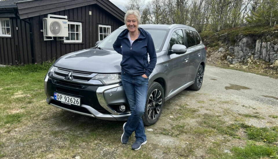 SVINDEL: Line Tvete var hjemme på Venabygdsfjellet mens bilen hennes tilsynelatende levde sitt eget liv i Oslo. Det viste seg at noen med helt tilsvarende bil hadde fått laget falske skilter.