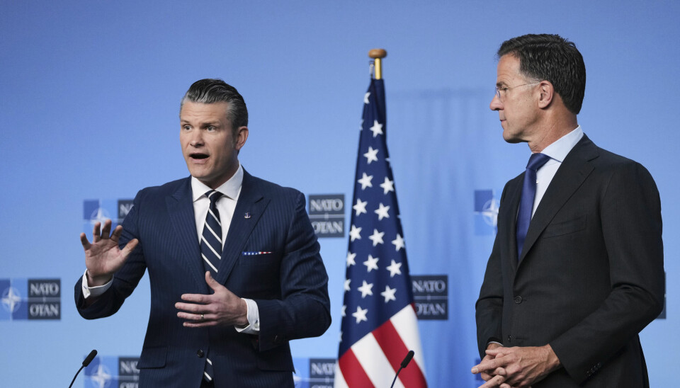USAs forsvarsminister Pete Hegseth og Nato-sjef Mark Rutte går begge inn for å øke Natos prosentmål fra 2 til 5 prosent. Trolig blir det vedtatt på Nato-toppmøtet senere denne måneden.