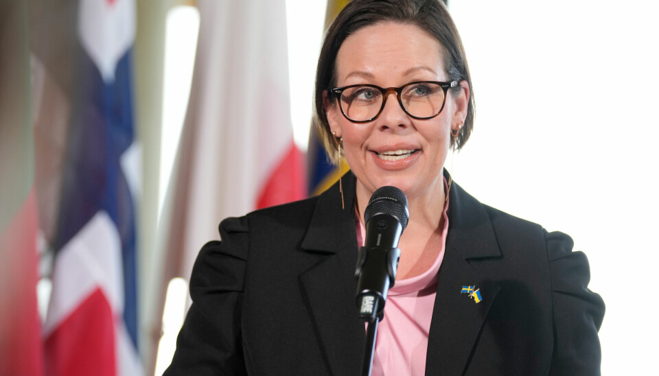 Sveriges utenriksminister Maria Malmer Stenergard ble utsatt for en truende hendelse onsdag.