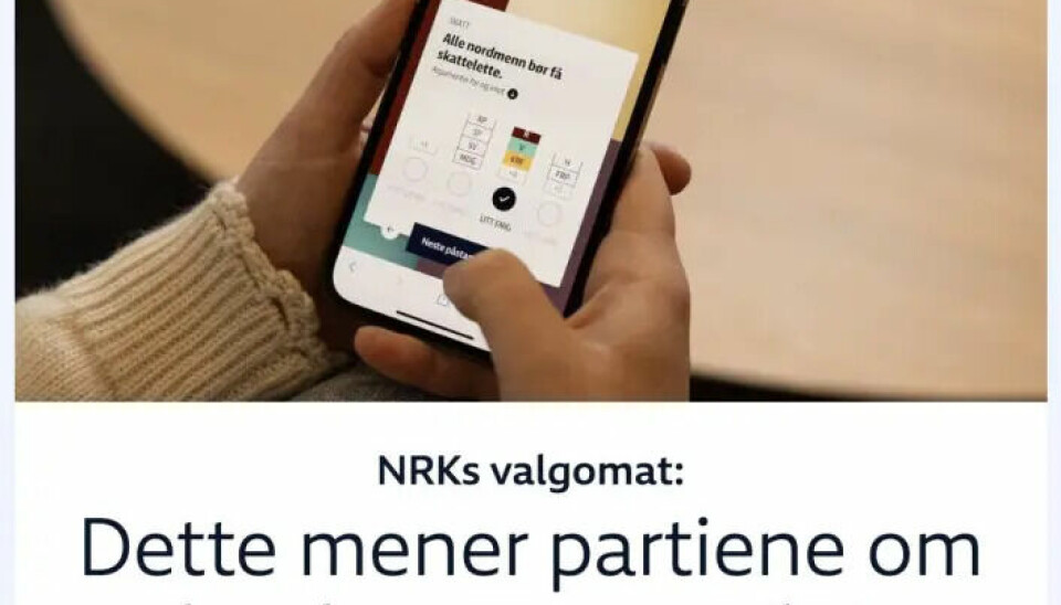«Valgomaten hjelper deg å finne ut hvilket parti du er mest enig med», heter det fra NRK om verktøyet som «sørger for at du får spørsmål som tar for seg ulike sider ved norsk politikk».