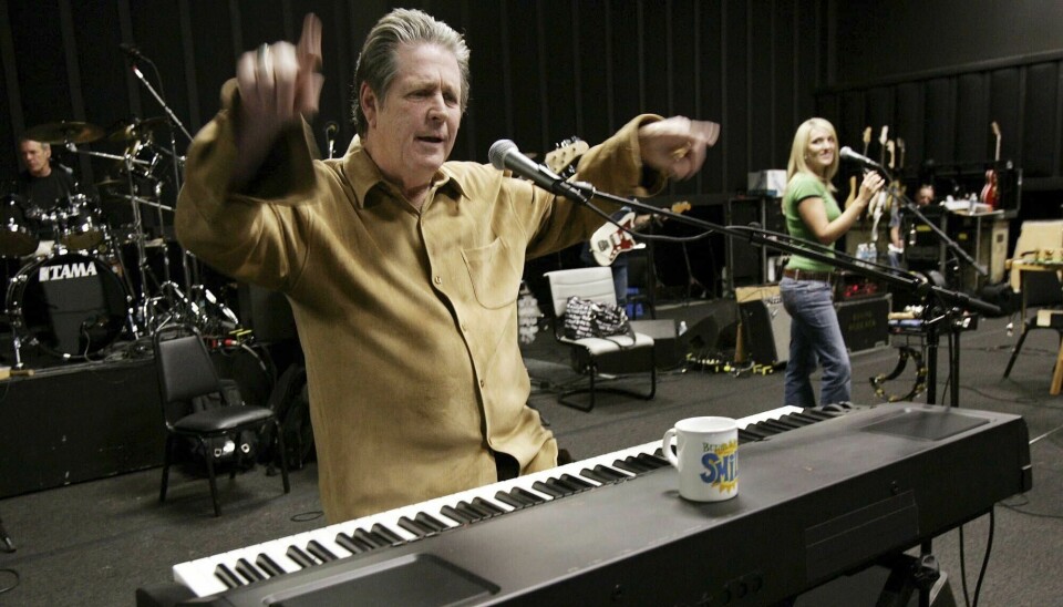 Brian Wilson backstage på en konsert i 2004.
