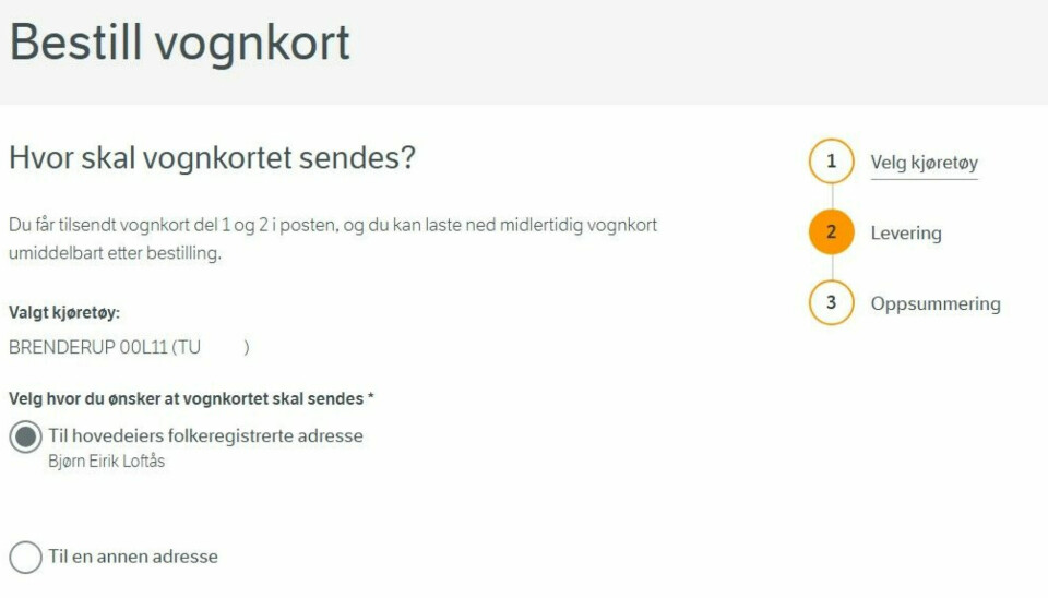 Blir vognkortet borte, bestiller du enkelt nytt hos vegvesen.no