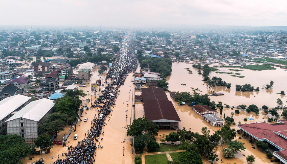 Flom i Kinshasa-regionen i Kongo viser seg ofte å være dødelig. Her fra april 2025.