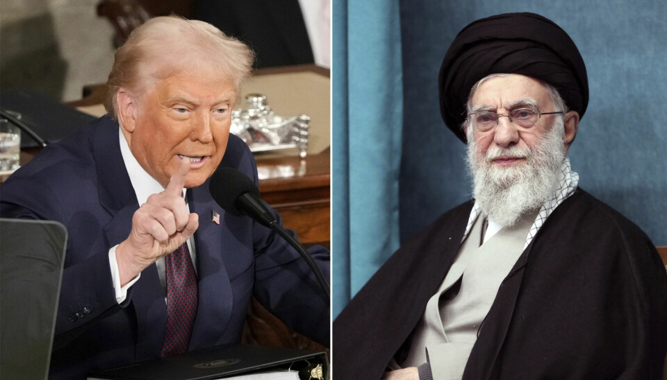 USAs president Donald Trump (t.v.) skal ha sagt nei til å drepe Irans øverste leder, ayatolla Ali Khamenei (t.h.), ifølge Reuters' kilder.