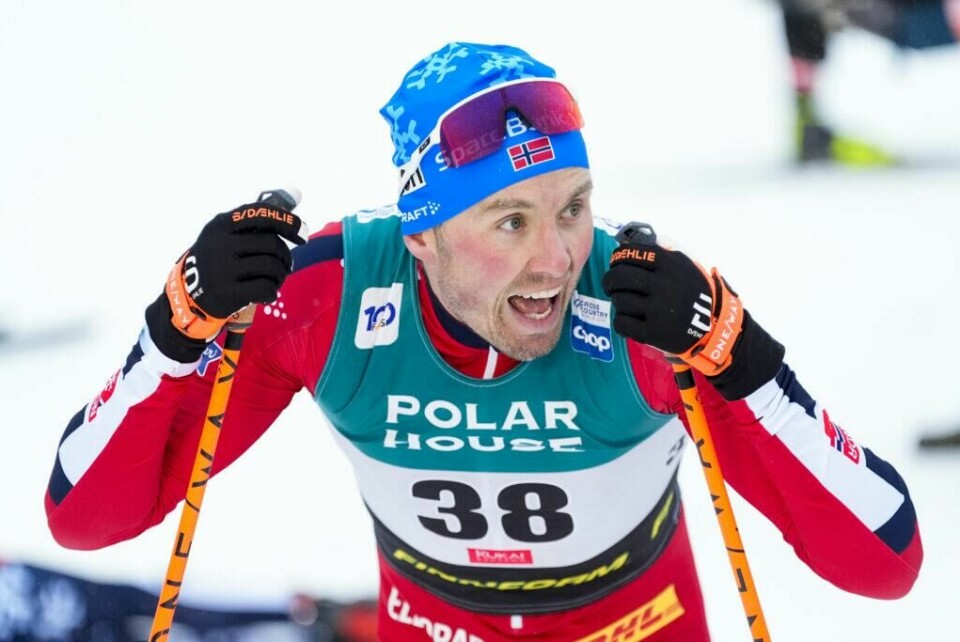 Ruka, Finland 20241201. Emil Iversen fra Norge under langrenn 20 km fellesstart for menn i verdenscupen i Ruka.Foto: Terje Pedersen / NTB