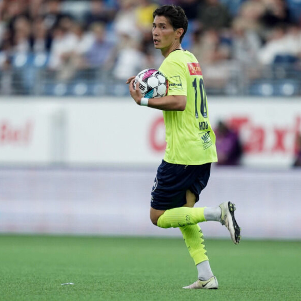 Ranheims John Hou Sæter under 1. divisjonskampen i fotball mellom Vålerenga og Ranheim på Intility arena i Oslo. (Foto: Amanda Pedersen Giske / NTB)