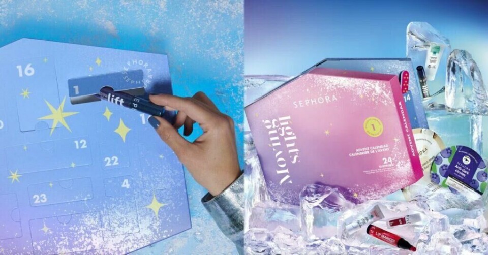 Årets julekalender fra Sephora er endelig tilbake på lager! Men her kan det være lurt å være rask! (Foto: Sephora)