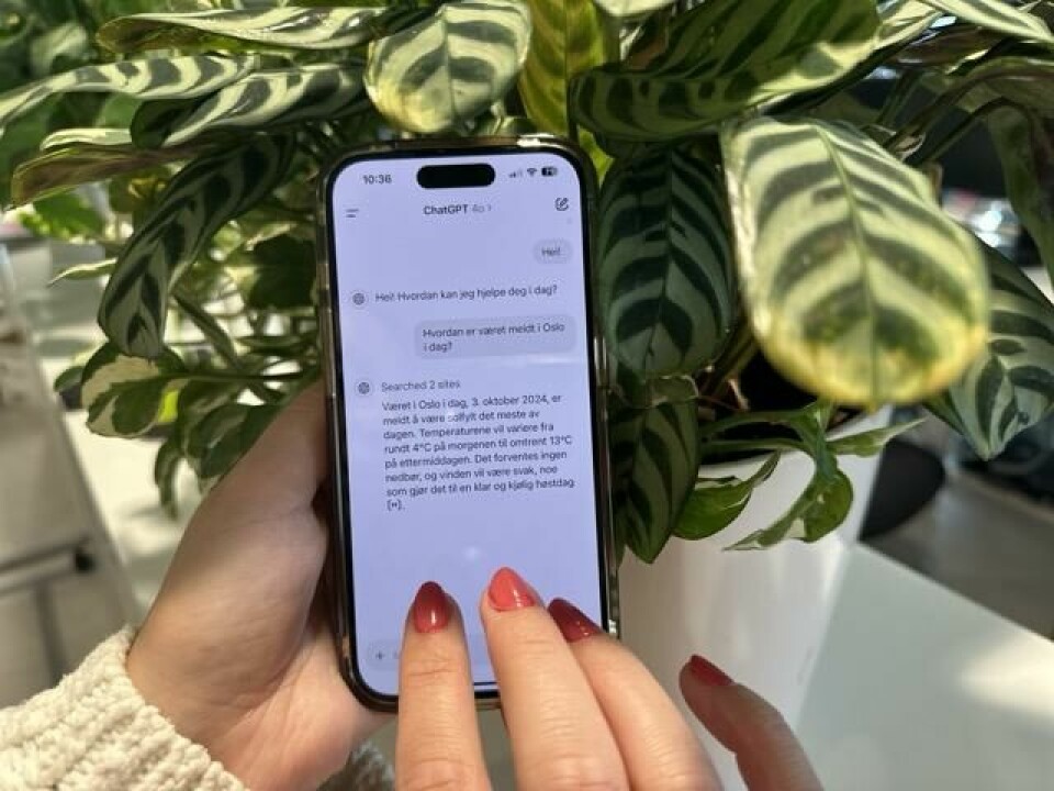 ChatGPT på iPhone – Få informasjon raskt og enkelt ved hjelp av ChatGPT på mobilen. (Foto: Kreative Ideer/ Aurora Lange)
